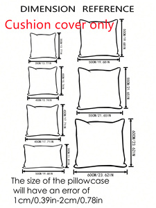 Housse de coussin carrée en coton pur, douce et respirante, pour canapé et chambre à coucher - Product Image 6