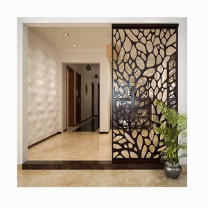 Paravent en métal découpé au laser sur mesure, écran décoratif en acier Corten - Product Image 1