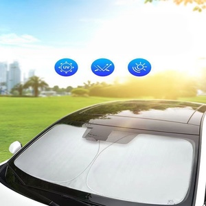 <span class=keywords><strong>Pare</strong></span>-soleil de voiture de haute qualité, <span class=keywords><strong>pare</strong></span>-soleil personnalisé en titane argenté, isolation thermique, protection solaire pour <span class=keywords><strong>pare</strong></span>-<span class=keywords><strong>brise</strong></span> de voiture - Product Image 4