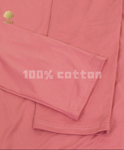 T-shirt luluxiyaya in cotone 100 primavera nuovo ampio ampio bracciale alto 2cm fascia collo manica lunga Oversize bianco - Product Image 2