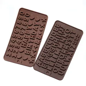 Taart Decoreren Gereedschappen Siliconen Chocolade Schimmel Letter En Nummer Fondant Mallen Cookies Bakvormen Gereedschap Stencil Gereedschap Mallen