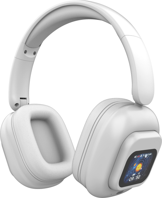 Wireless Hybrid ANC  Over-Ear Headphones Foldable Design LED Battery 5.4 Hi-Fi Sound Low Latency Headset
