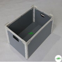 Plateau postal en PP ondulé recyclable pour l'électronique, boîte d'expédition UPS, carton postal portable