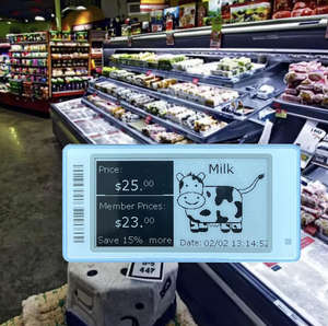 Etiqueta de Precio Digital para Helados de Supermercado, Etiqueta Electrónica ESL de Baja Temperatura para Ambientes Congelados - Product Image 1