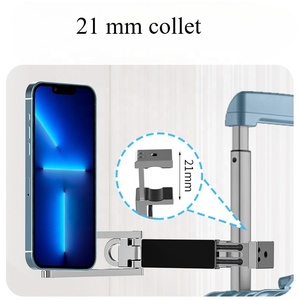 360 ° Trípode Magnético Giratorio para Teléfono iPhone - Mini Trípode <span class=keywords><strong>de</strong></span> Aluminio <span class=keywords><strong>de</strong></span> Bolsillo, Soporte para <span class=keywords><strong>Celular</strong></span> con Montaje Rápido Compatible - Product Image 2