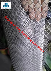 Vườn mặt tiền hàng rào Tấm kim cương mô hình trang trí lưới <span class=keywords><strong>Gothic</strong></span> mở rộng lưới kim loại - Product Image 3