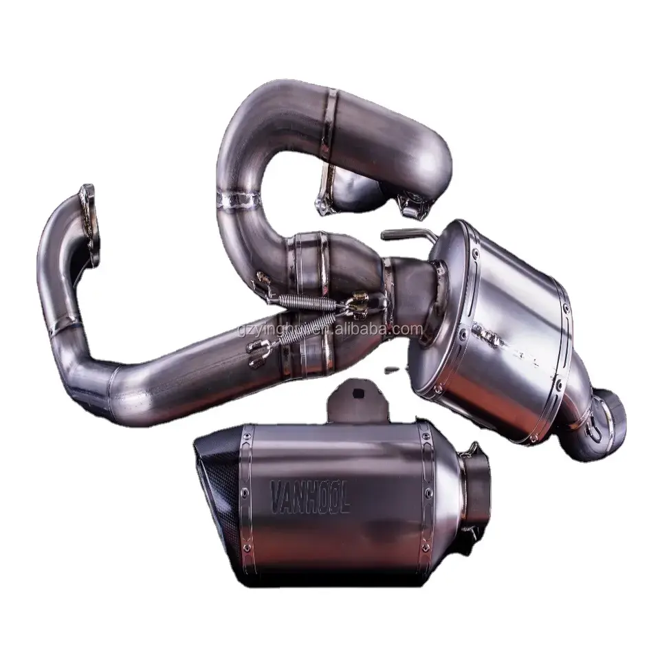 Sistema completo de silenciador de escape de titanio de alto rendimiento para motocicleta KTM 1290 Duke