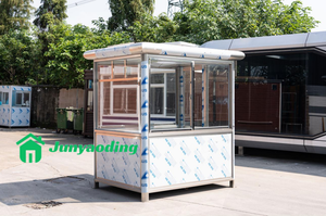 Junyaoding Maison <span class=keywords><strong>de</strong></span> garde <span class=keywords><strong>de</strong></span> sécurité extérieure Cabine <span class=keywords><strong>de</strong></span> billetterie en acier Kiosque <span class=keywords><strong>de</strong></span> stationnement - Product Image 6