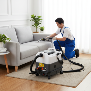 Nueva <span class=keywords><strong>Máquina</strong></span> de Limpieza de Alfombras de Plástico con <span class=keywords><strong>Vapor</strong></span> 9S, Versión Manual, <span class=keywords><strong>para</strong></span> Limpiar Sofás, Cortinas, <span class=keywords><strong>Colchones</strong></span> y Telas, 9 Litros - Product Image 1