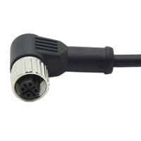 Câble d'extension coudé M12 à code B, connecteur mâle-femelle 4 broches, blindé IP67/IP68 pour systèmes Fieldbus industriels
