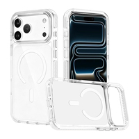 Coque de téléphone de luxe magnétique avec protection latérale en TPE de haute qualité pour iPhone 18 17 Pro Max, compatible iPhone 13 14 15 16 17