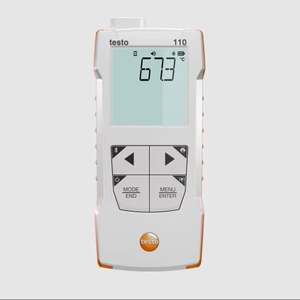 Kit de alimentos Testo 110 (0563 0112) con sonda de acero inoxidable de alta resistencia NTC y TopSafe - Product Image 2