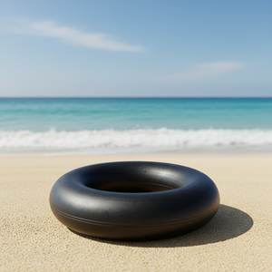<span class=keywords><strong>Bouée</strong></span> <span class=keywords><strong>de</strong></span> sauvetage <span class=keywords><strong>gonflable</strong></span> noire en caoutchouc butyle pour piscine, plage, rivière, sports nautiques et <span class=keywords><strong>neige</strong></span> – Vente en gros usine - Product Image 4