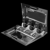 Boîte d'emballage en plastique blister à clapet jetable PP transparent personnalisé pour plantes en pot