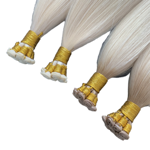 Extensiones de Cabello Humano Remy Europeo de Estilo Moderno, Doble Trama, Duraderas, para Diversas Aplicaciones de Peinado - Product Image 1