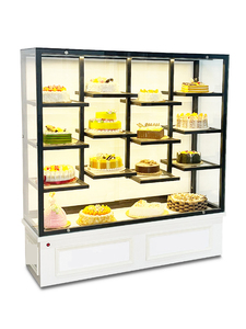 Khách sạn sử dụng kính hiển thị mát mở cửa loại làm mát không khí với máy nén cho bánh và máy nén kem bao gồm - Product Image 4