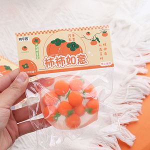 Juguete Antiestrés de Goma Suave con Forma de Fruta (Durazno) para Niños, Bola de Descompresión, Juguete para Apretar y Aliviar el Estrés - Product Image 2