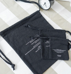 Bolsa de compras de lona con cordón, de algodón ecológico, asequible, personalizada, con diseño de logotipo personalizado. - Product Image 5