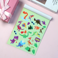 Kit de bricolage en papier pour dinosaures à plier et à jouer, 94 pièces - Jouets éducatifs en origami pour le jeu créatif et l'apprentissage des enfants