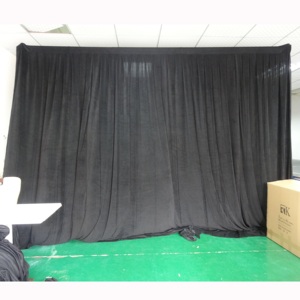 Aluminum telescopic black pipe and drape kits for outdoor wedding - Product Image 2