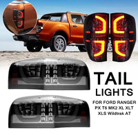 Gaya baru asap hitam lampu belakang LED mobil lampu belakang untuk RANGER Raptor T6 T7 PX MK1 MK2 Wildtrak T8 2015 2016 2017 2018