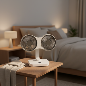 Ventilateur portable mini USB rechargeable blanc en plastique pas cher pour la maison et le bureau – Offre spéciale ! - Product Image 6