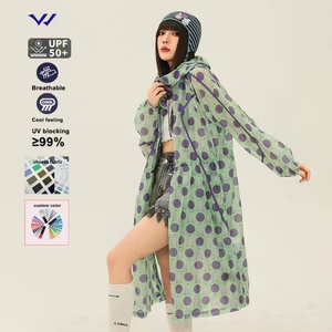 Vestes kimono d'été pour femmes 100% polyester, longues, transparentes, avec impression DGT, séchage rapide, UPF50+ pour une protection anti-UV en extérieur - Product Image 6