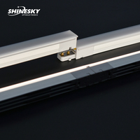 Réglage Système modulaire Installation facile LED linéaire pendentif Système de goulotte éclairage linéaire led lumière linéaire modularisée