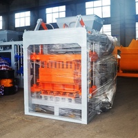 Machine à briques de cendres volantes entièrement automatique à haute efficacité QT4-15 pour la Mauritanie, machine de fabrication de briques, machine de blocs