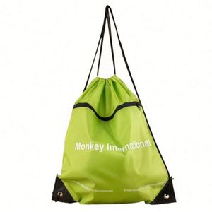 Custom Logo Polyester <b>Waterproof</b> Shoulder Pull Rope <b>Bag</b> Design Custom Fitness Pull Rope Promotional <b>Drawstring</b> Sportpacks - Product Image 5