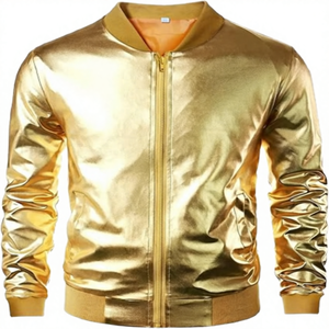 แจ็คเก็ตบอมเบอร์ผู้ชายคอตั้งทรงสลิม ผ้าแคนวาสคุณภาพสูง ไซส์ใหญ่ สั่งทำได้ ระบายอากาศ แห้งเร็ว สีพื้น ขายดี - Product Image 3