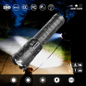 Linterna LED <span class=keywords><strong>de</strong></span> 50W <span class=keywords><strong>de</strong></span> Alto Lumen, Linterna Láser, Súper Brillante, con Zoom, Recargable, Fabricada en <span class=keywords><strong>Alemania</strong></span> - Product Image 1
