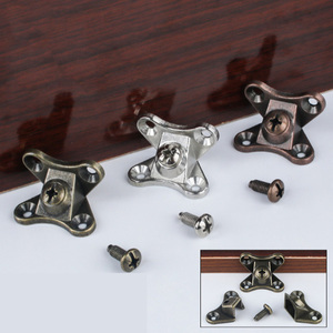 Soporte de Esquina en Forma de Mariposa, Placa Conectora de Metal Multicolor para Muebles, Soporte para Gabinetes, Armarios, Mesas y Sillas - Product Image 1