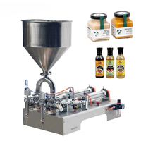 Machine à piston automatique double tête haute précision pour liquides et pâtes (10-5000 ml) : Huile, vinaigrette, beurre de cacahuète, crème, confiture, bière, shampoing – Compatible PET