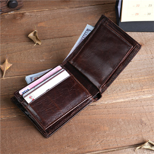 Neue Herren Yamo YM-9882 Große RFID-blockierende Clutch-Tasche, Münzbörse, Multi-Karten Casual Vintage Braune Leder-Geldbörse - Product Image 1