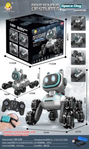 Trẻ em mới của ai thông minh điều khiển từ xa con chó cơ khí đồ chơi, 8-bánh xe và 4 bánh lái xe cơ khí leo núi <span class=keywords><strong>Robot</strong></span> Quà Tặng - Product Image 4