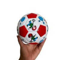 Ballon de football léger en PVC et caoutchouc, conçu sur mesure, taille 2, cousu à la machine, 32 panneaux traditionnels, idéal pour les cadeaux d'anniversaire pour enfants