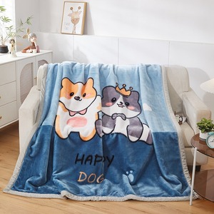 Nhà Sản Xuất Bán Buôn Đám Cưới Siêu Mềm Mùa Thu Và Mùa Đông Dày Hai Lớp Raschel Chăn Đám Mây Chồn Lông Món Quà - Product Image 5