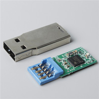 Aidong USB 3.0 garansi 3 tahun, USB Drive Semi jadi logam kecepatan tinggi 64/128/256GB