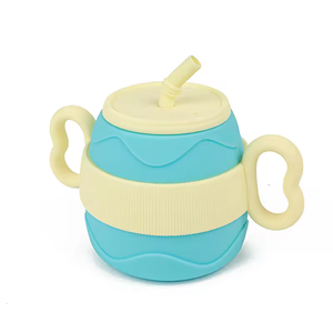 Gobelet multifonctionnel en silicone sans BPA, nouveau design, qualité alimentaire, pour bébés et tout-petits, pliable, pour boissons et collations, accessoires pour bébés - Product Image 3