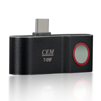 T09F Caméra thermique personnalisable Résolution IR 120x90 25Hz Mesure de la température Réparation mobile OEM ODM Support Plastique