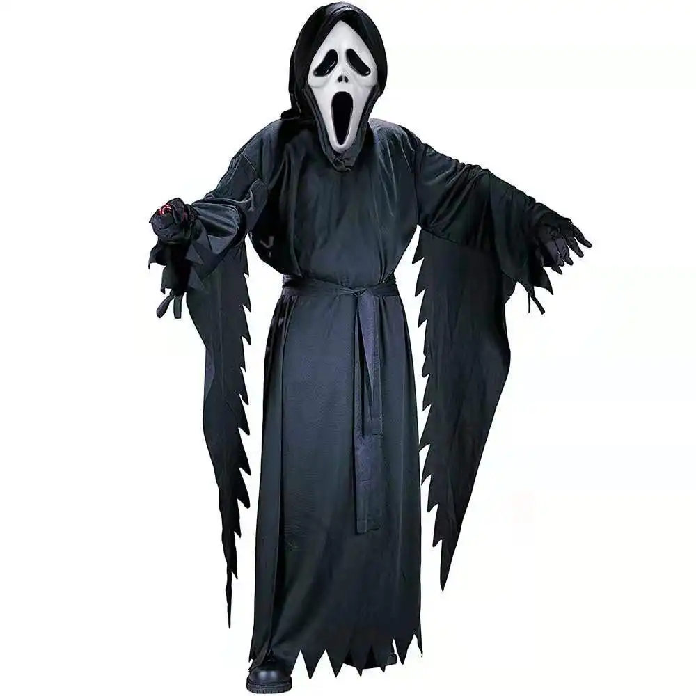 Halloween Death Coming Zombie dress up Scream Fright ghost suit cosplay adult children's performance set