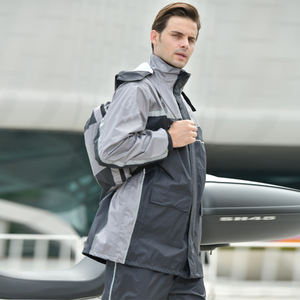 <span class=keywords><strong>Chubasquero</strong></span> impermeable ligero personalizado, chaqueta impermeable, conjunto de pantalones, chaqueta deportiva impermeable y resistente al viento para exteriores - Product Image 4