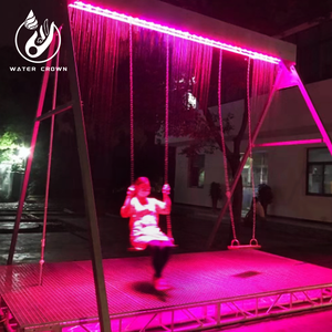 <span class=keywords><strong>Fontaine</strong></span> interactive à rideau d'eau pour enfants, équipement de jeu extérieur, expérience sans mouillé, éclairage LED, acier inoxydable - Product Image 6