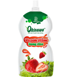 DT Soft Top Beverage Producto listo para comer Nueva bolsa de 105ml Gelatina de uva marina con sabor a fresa de Vietnam - Product Image 1