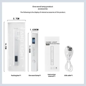 Lampe UV LED sans fil mini portable 3W en plastique ABS pour séchage rapide du vernis gel, séchoir de manucure de poche - Product Image 6