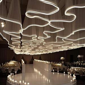Rideau <span class=keywords><strong>de</strong></span> bande LED lumineux pour mariage événement en plein air Banquet <span class=keywords><strong>Restaurant</strong></span> bande <span class=keywords><strong>de</strong></span> lumière <span class=keywords><strong>de</strong></span> plafond étanche pour décor d'ambiance - Product Image 3