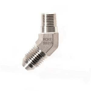 Raccord coudé à 45 degrés en acier inoxydable SS316, connecteur fileté pour eau, huile, gaz et milieux corrosifs - Product Image 5