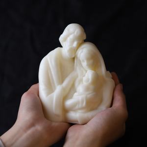 Early Riser Jésus Moule Sainte Famille Figurine DIY Aromathérapie Bougie Silicone Moule-Résine Décorative Plâtre Art Moules - Product Image 2