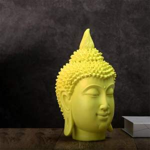 Décoration Artisanale en Résine Décorative Statue de Tête de <span class=keywords><strong>Bouddha</strong></span> Zen - Product Image 6